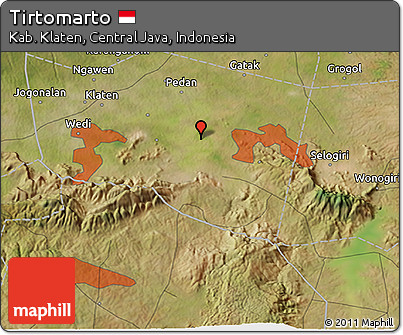Satellite 3D Map of Tirtomarto