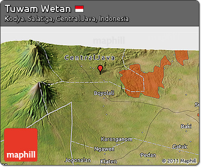Satellite 3D Map of Tuwam Wetan