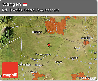 Satellite 3D Map of Wangen
