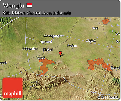 Satellite 3D Map of Wanglu