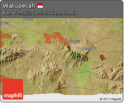 Satellite 3D Map of Watupecah