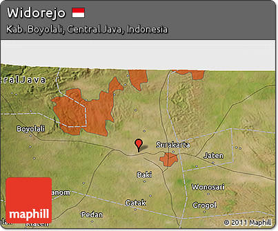 Satellite 3D Map of Widorejo
