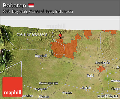 Satellite 3D Map of Babatan