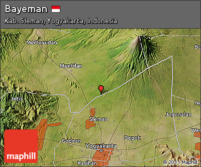 Satellite 3D Map of Bayeman
