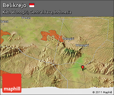 Satellite 3D Map of Belikrejo