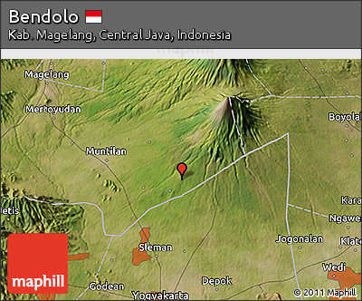 Satellite 3D Map of Bendolo