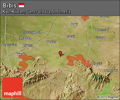 Satellite 3D Map of Bibis