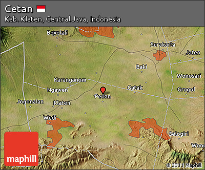 Satellite 3D Map of Cetan