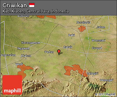 Satellite 3D Map of Criwikan