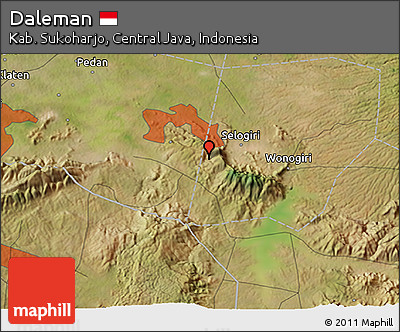 Satellite 3D Map of Daleman