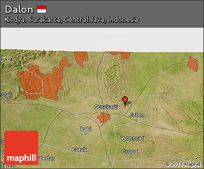Satellite 3D Map of Dalon