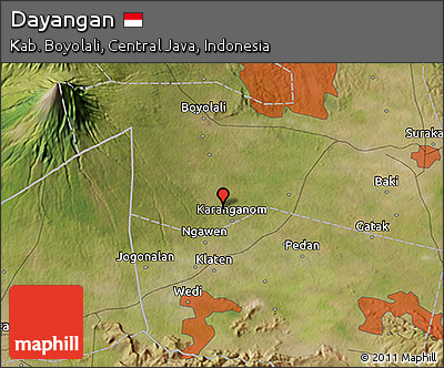 Satellite 3D Map of Dayangan