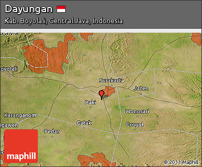 Satellite 3D Map of Dayungan