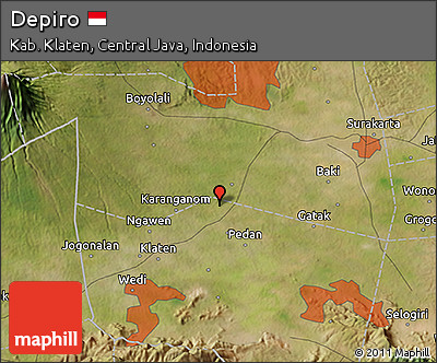 Satellite 3D Map of Depiro