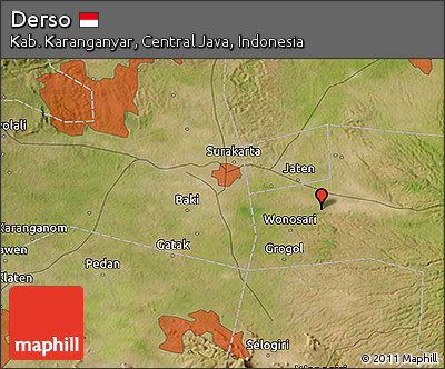 Satellite 3D Map of Derso