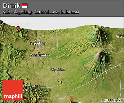 Satellite 3D Map of Dimik