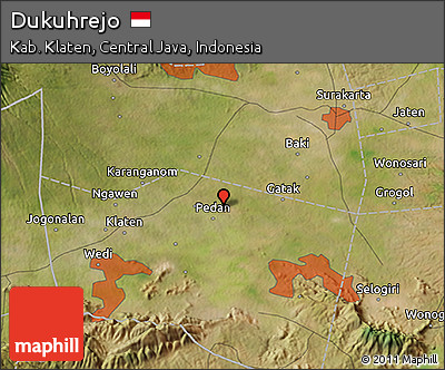 Satellite 3D Map of Dukuhrejo