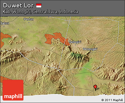 Satellite 3D Map of Duwet Lor