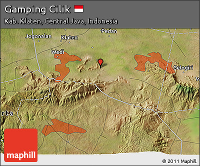 Satellite 3D Map of Gamping Cilik