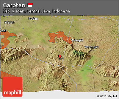 Satellite 3D Map of Garotan