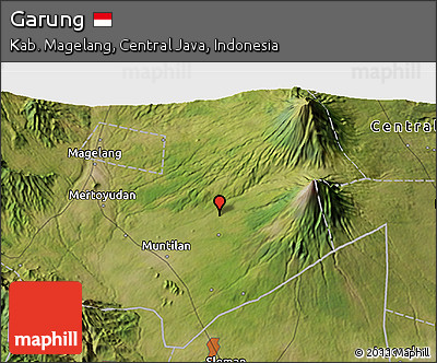 Satellite 3D Map of Garung