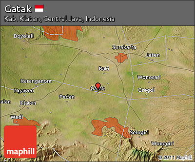 Satellite 3D Map of Gatak
