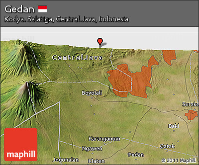 Satellite 3D Map of Gedan
