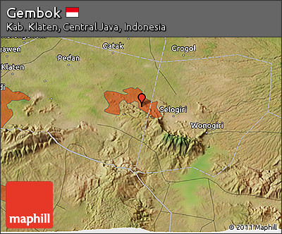 Satellite 3D Map of Gembok