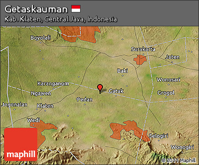Satellite 3D Map of Getaskauman