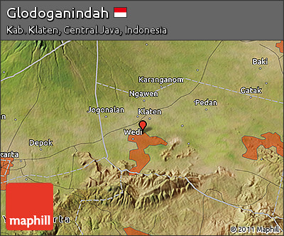 Satellite 3D Map of Glodoganindah