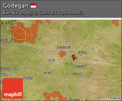 Satellite 3D Map of Godegan