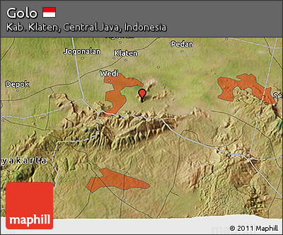 Satellite 3D Map of Golo