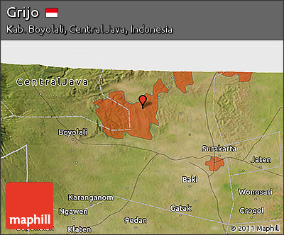 Satellite 3D Map of Grijo