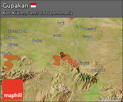 Satellite 3D Map of Gupakan