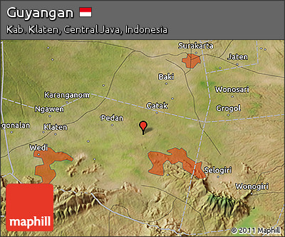 Satellite 3D Map of Guyangan