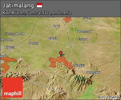 Satellite 3D Map of Jatimalang
