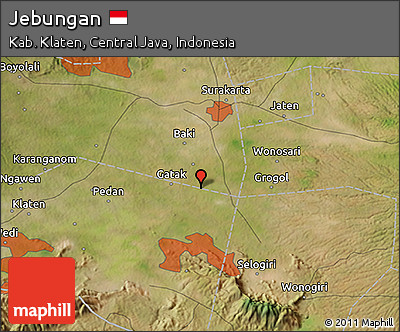 Satellite 3D Map of Jebungan