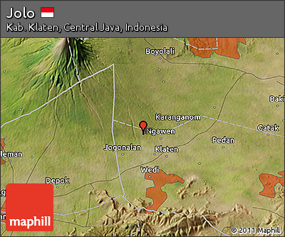 Satellite 3D Map of Jolo