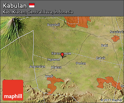 Satellite 3D Map of Kabulan