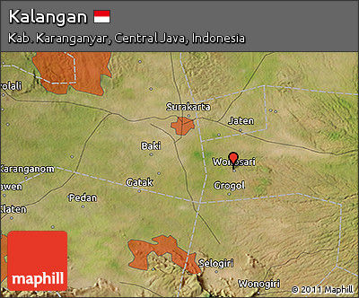 Satellite 3D Map of Kalangan
