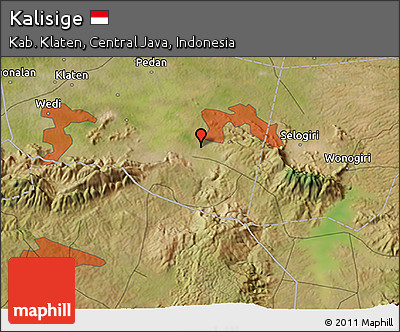 Satellite 3D Map of Kalisige