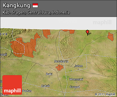 Satellite 3D Map of Kangkung