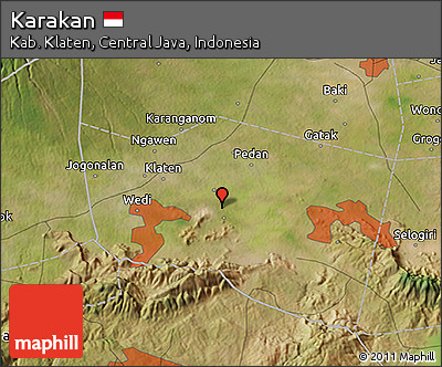 Satellite 3D Map of Karakan