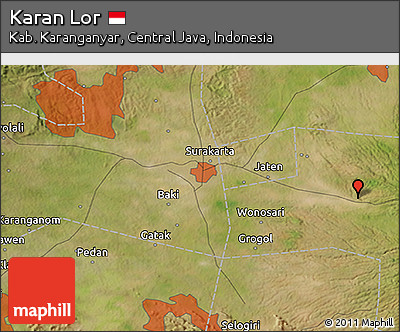 Satellite 3D Map of Karan Lor