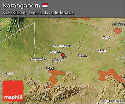 Satellite 3D Map of Karanganom