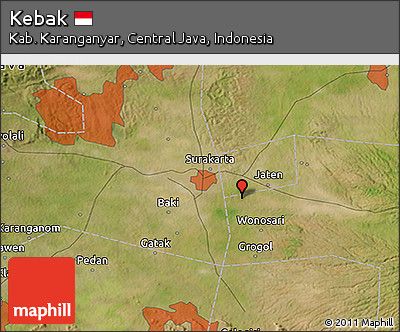 Satellite 3D Map of Kebak
