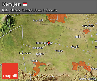 Satellite 3D Map of Kemijen