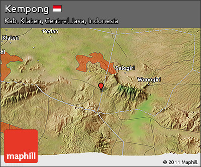 Satellite 3D Map of Kempong