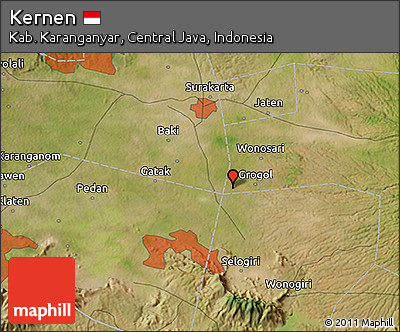 Satellite 3D Map of Kernen