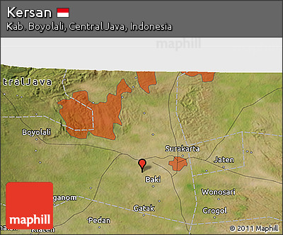 Satellite 3D Map of Kersan
